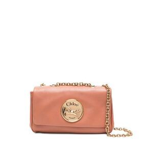 CHLOE Logo Plaque Shoulder Bag Women ORANGE Shoulder Bags